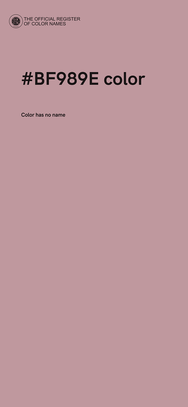 #BF989E color image