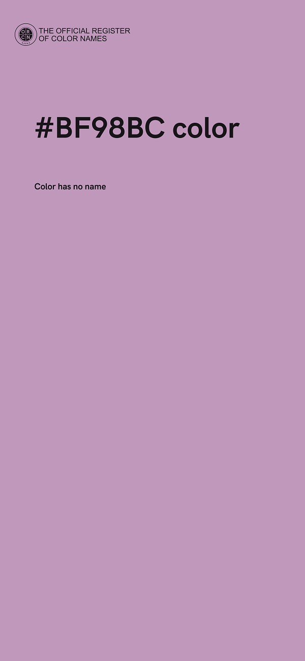 #BF98BC color image