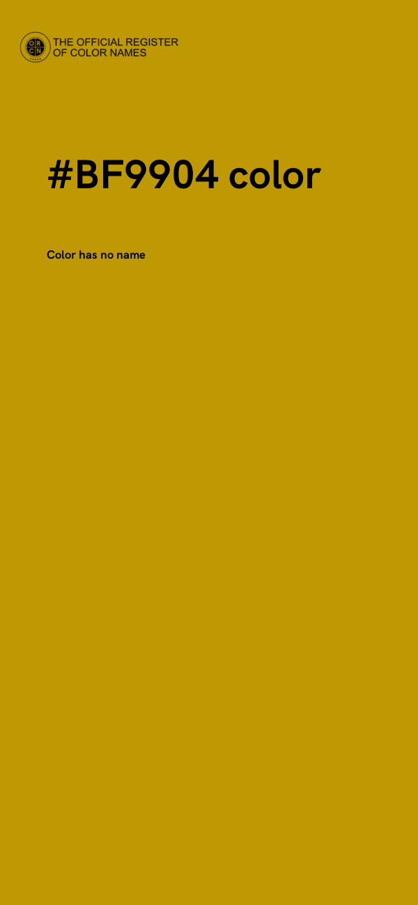 #BF9904 color image