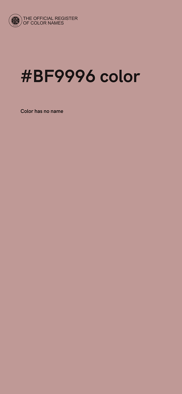 #BF9996 color image