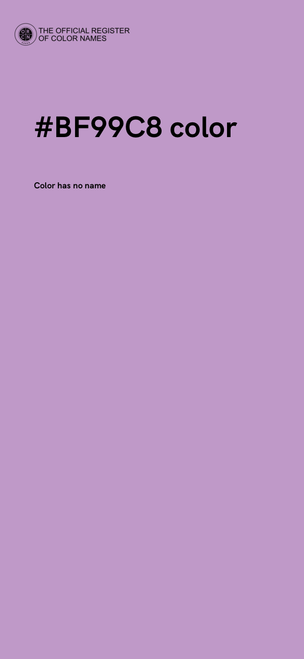 #BF99C8 color image