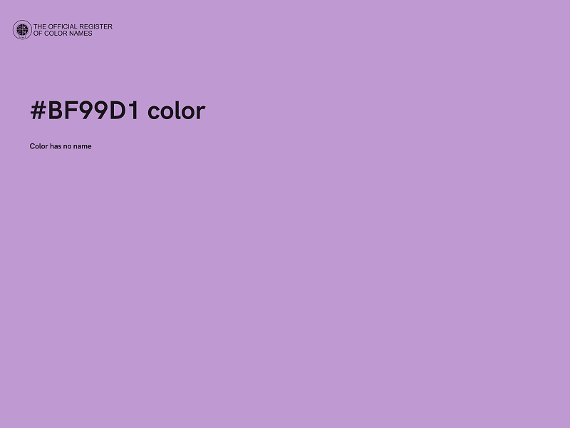 #BF99D1 color image