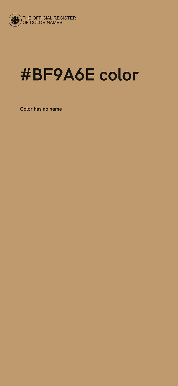 #BF9A6E color image