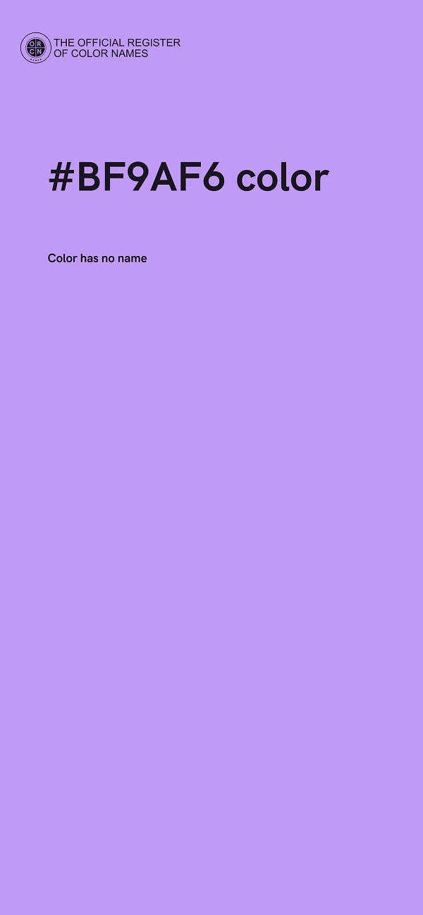 #BF9AF6 color image