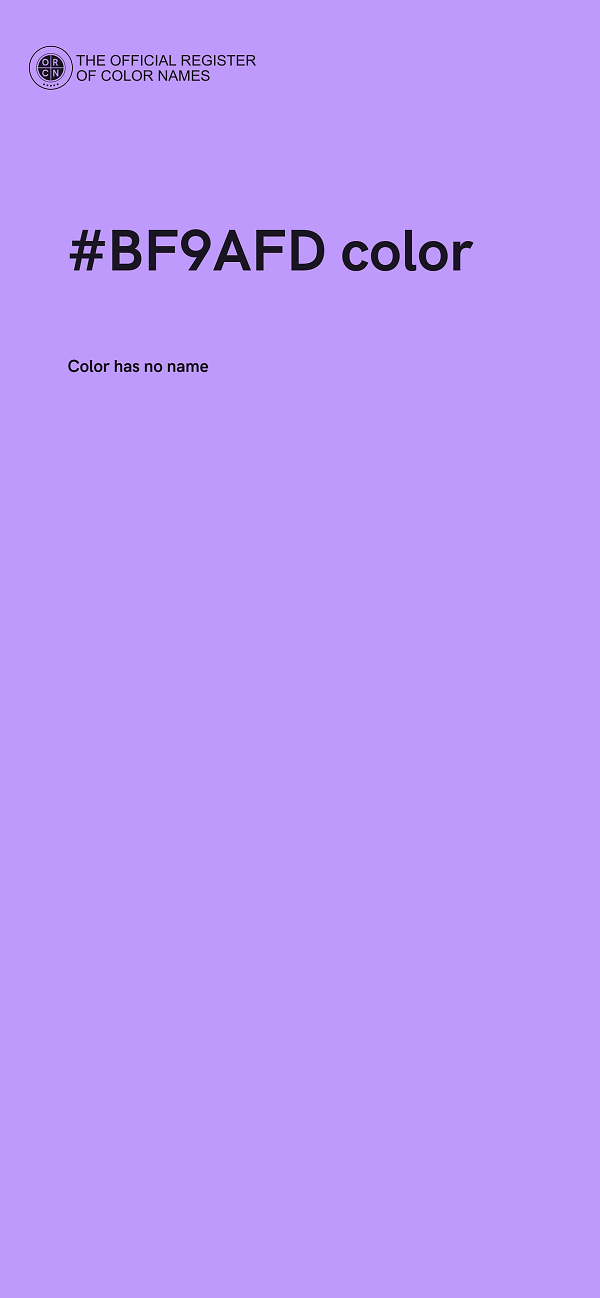 #BF9AFD color image
