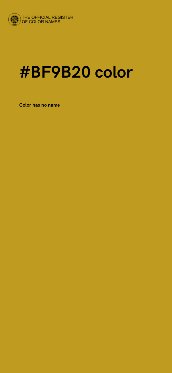 #BF9B20 color image