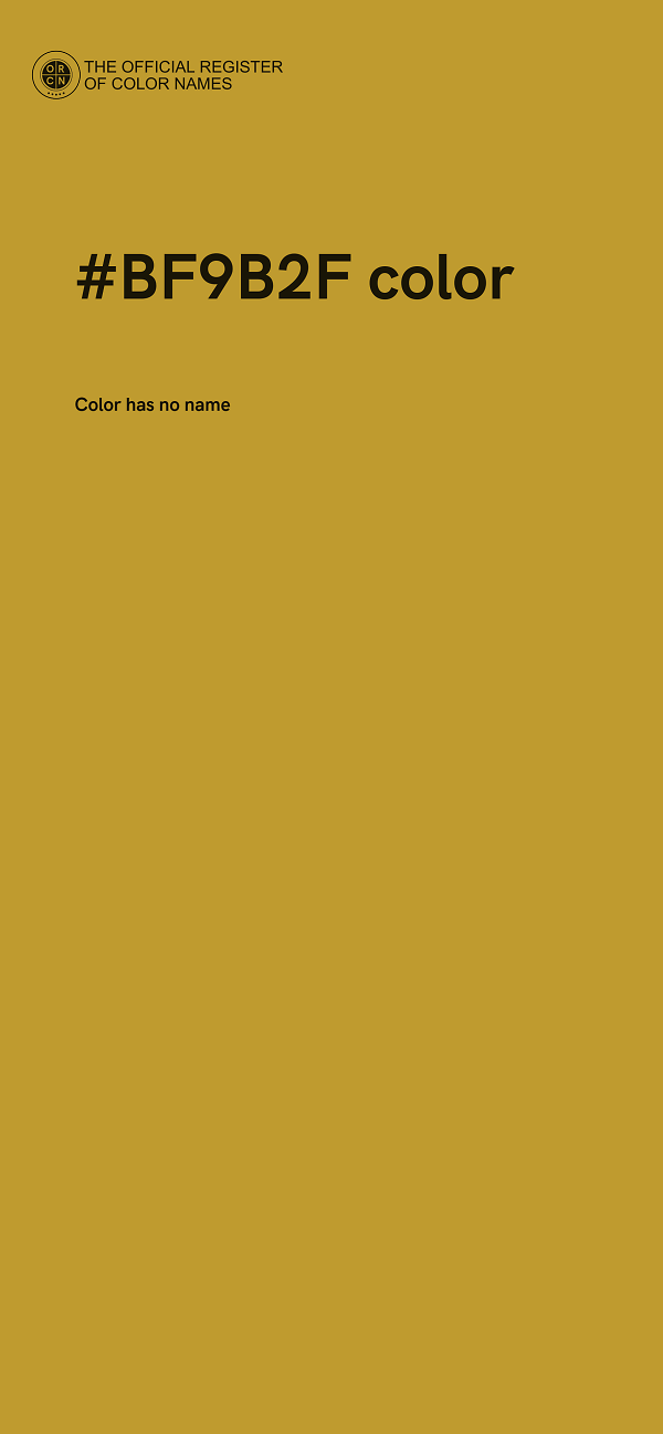 #BF9B2F color image