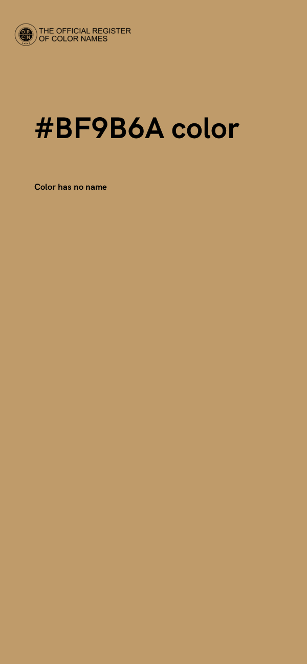 #BF9B6A color image