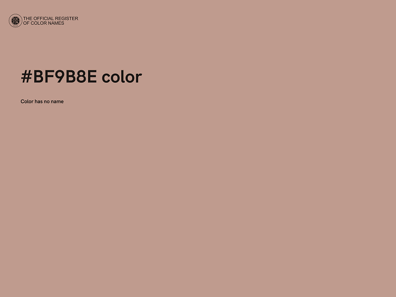 #BF9B8E color image