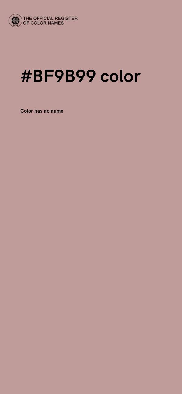 #BF9B99 color image