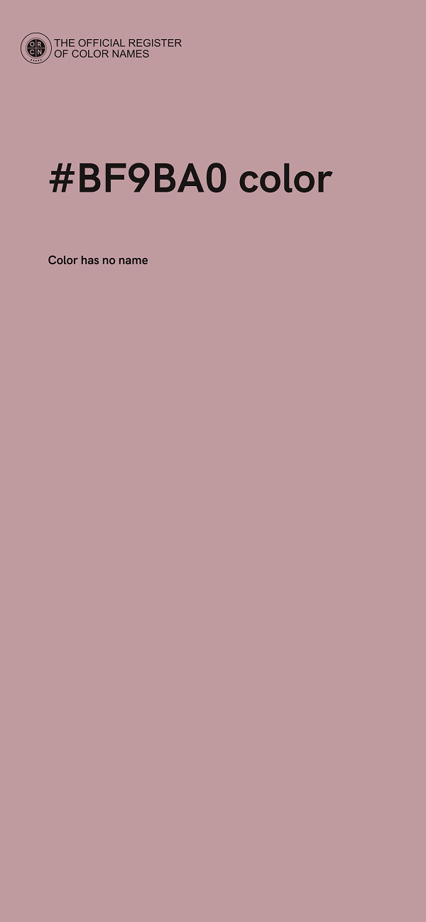 #BF9BA0 color image