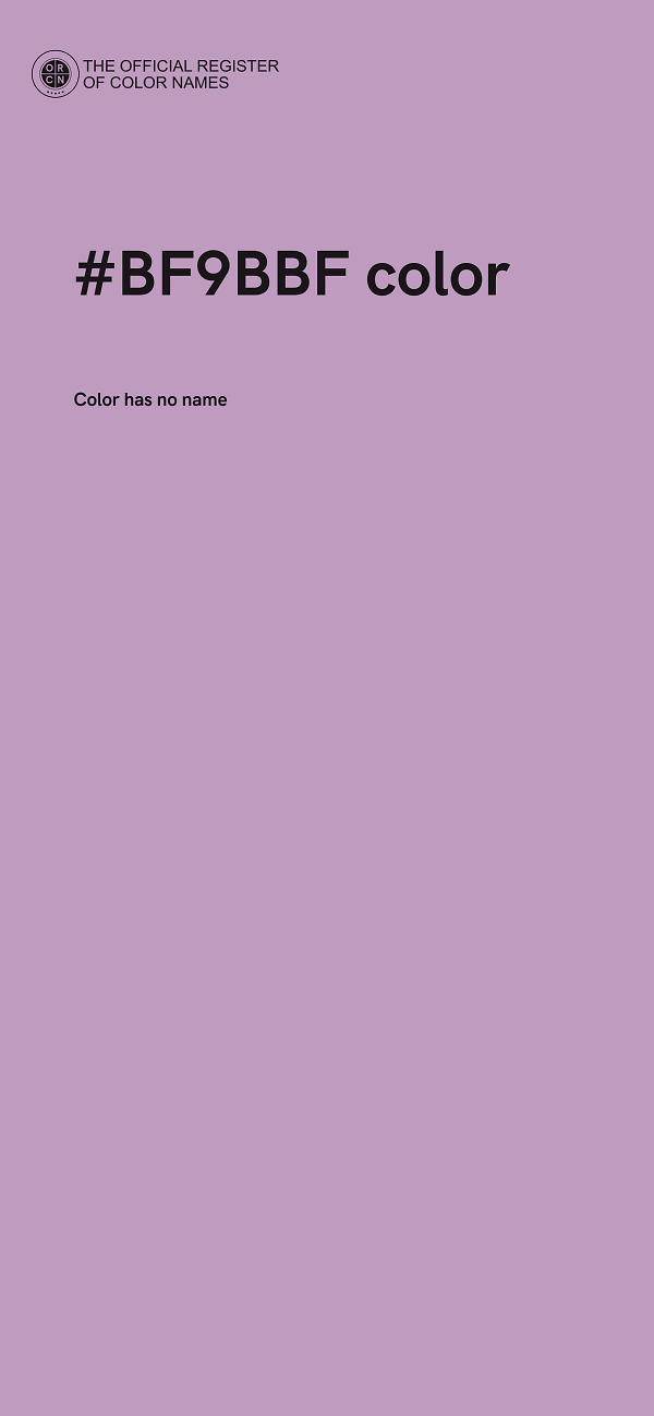 #BF9BBF color image