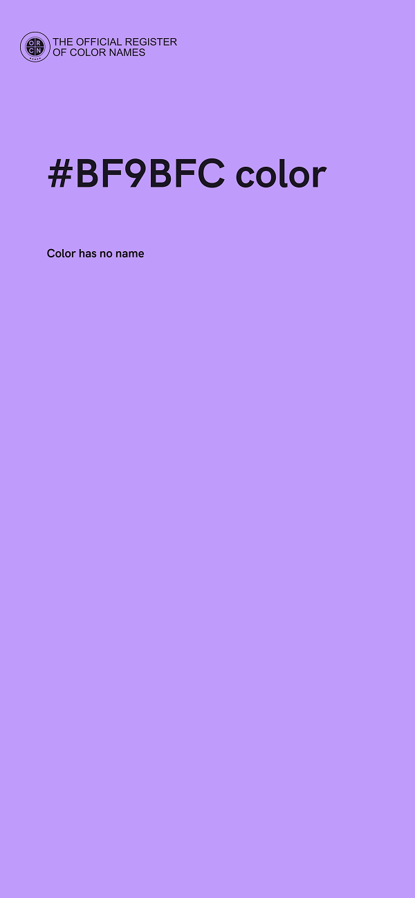 #BF9BFC color image