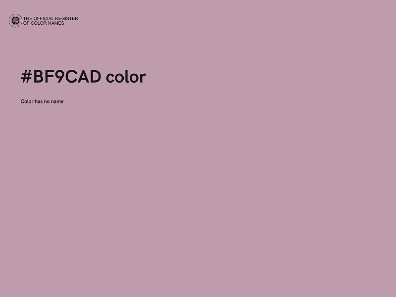 #BF9CAD color image