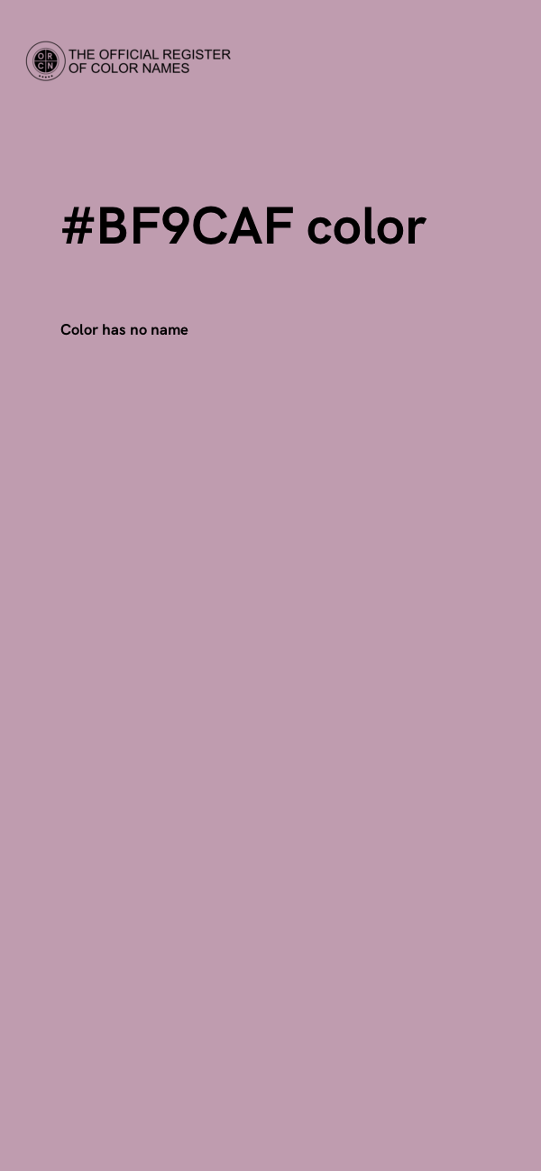 #BF9CAF color image