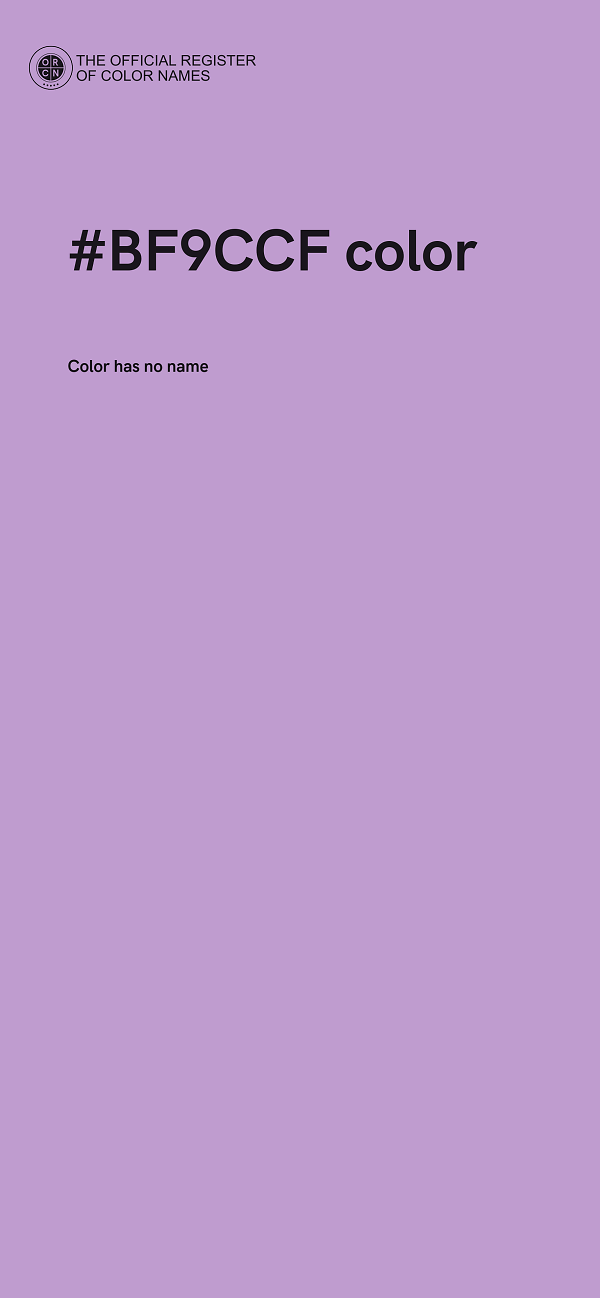 #BF9CCF color image