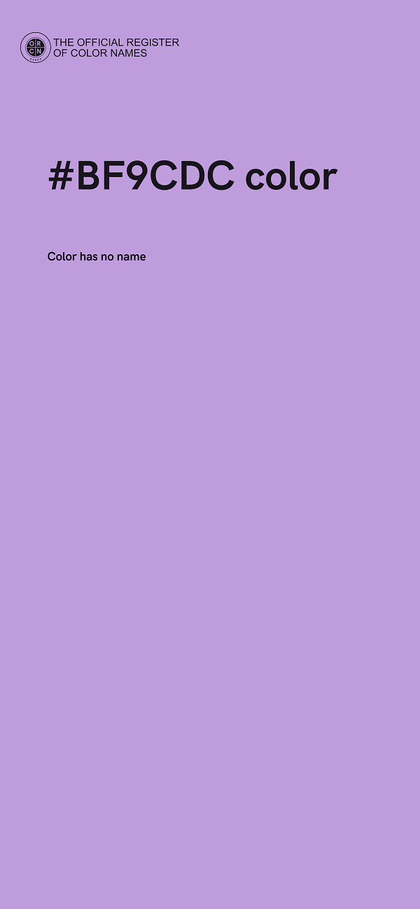 #BF9CDC color image