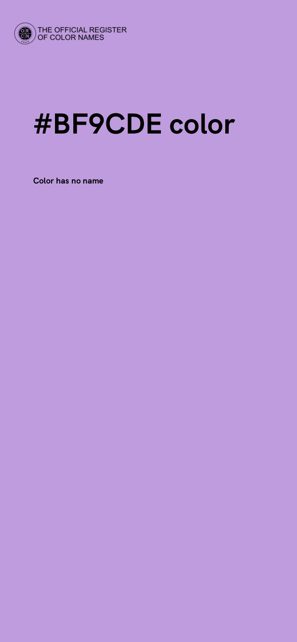 #BF9CDE color image