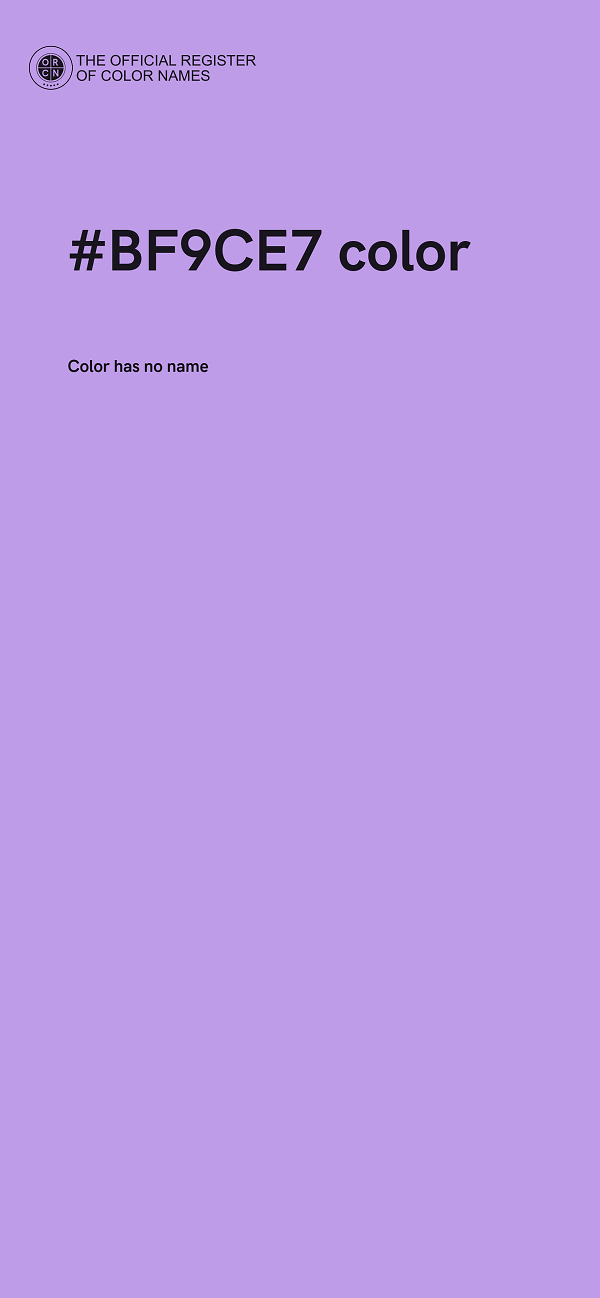 #BF9CE7 color image