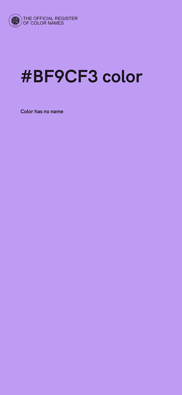#BF9CF3 color image