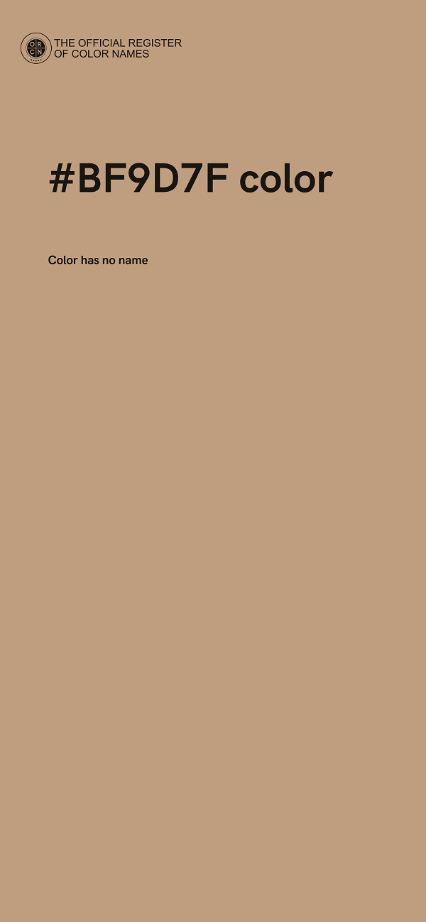 #BF9D7F color image