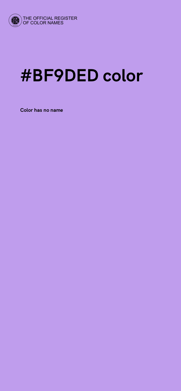 #BF9DED color image