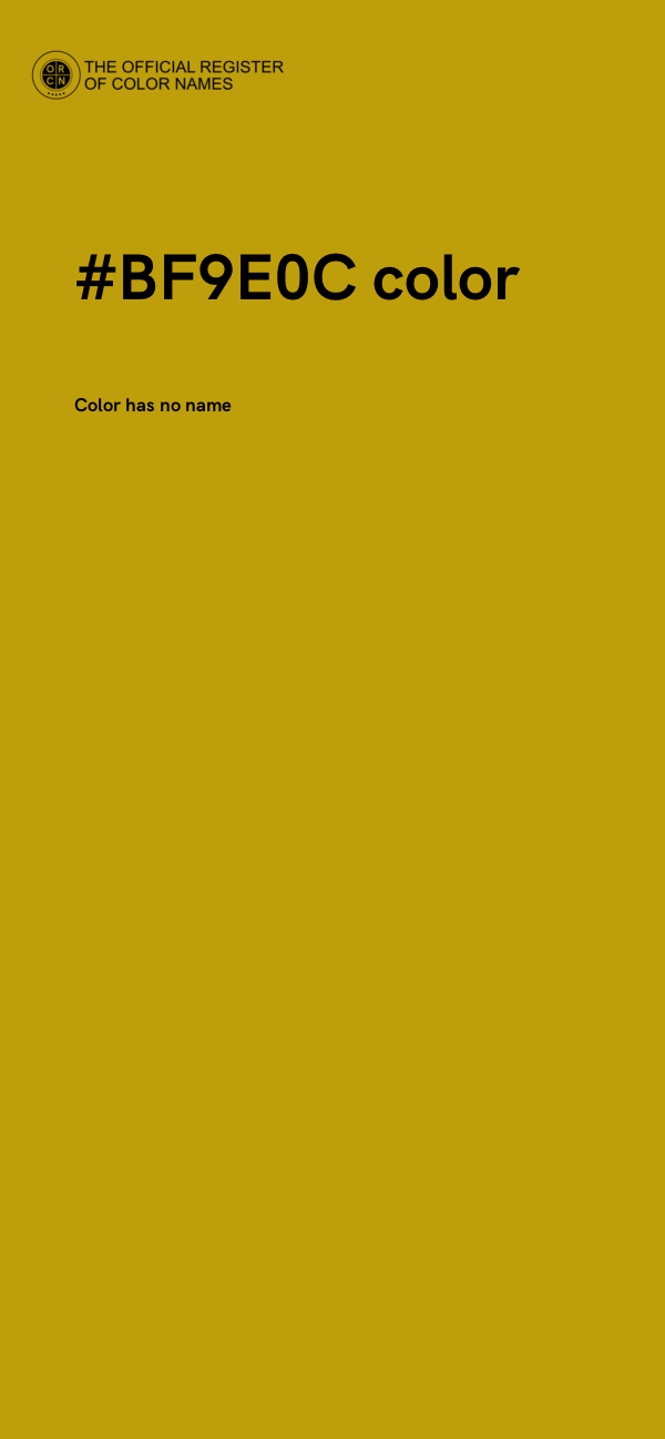 #BF9E0C color image