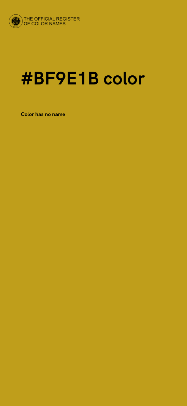 #BF9E1B color image
