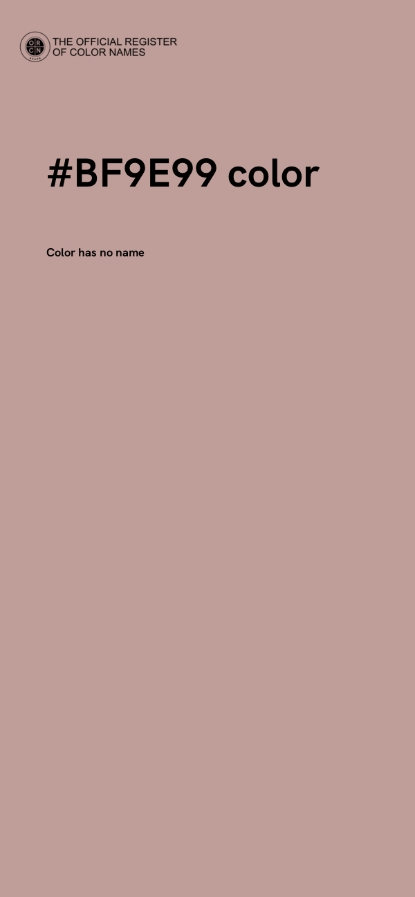 #BF9E99 color image
