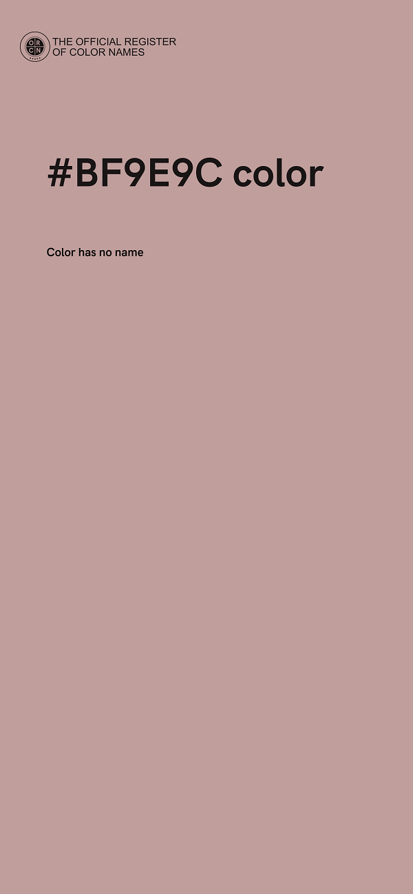 #BF9E9C color image