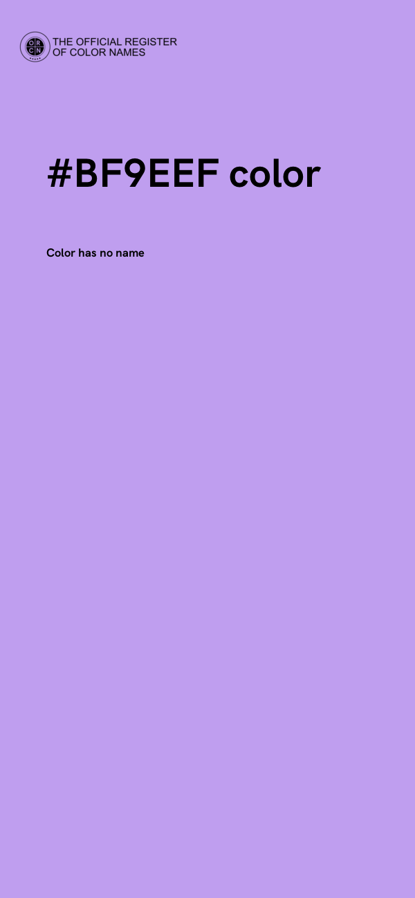 #BF9EEF color image