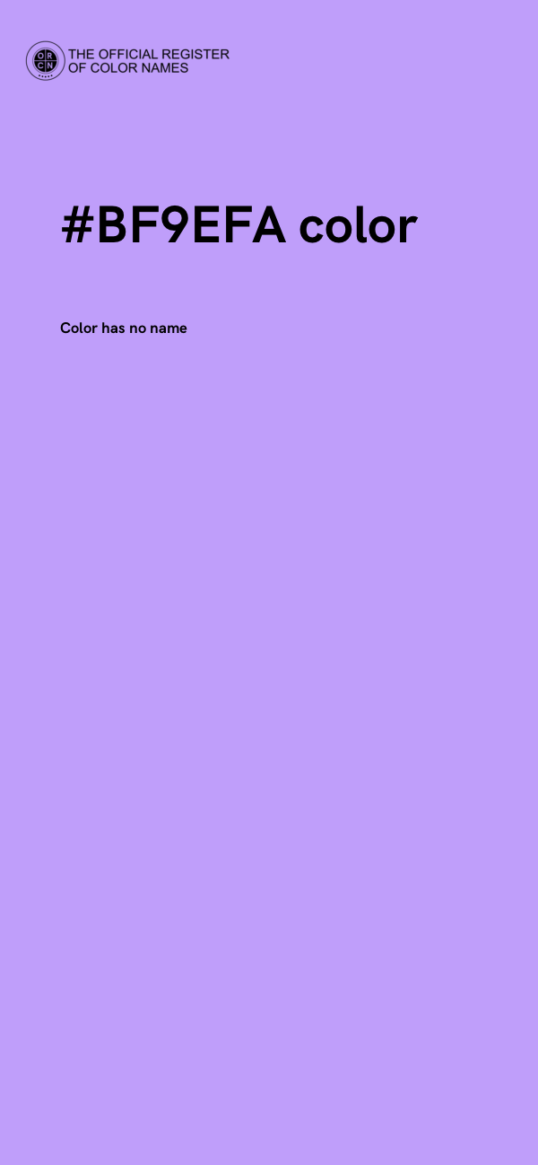 #BF9EFA color image