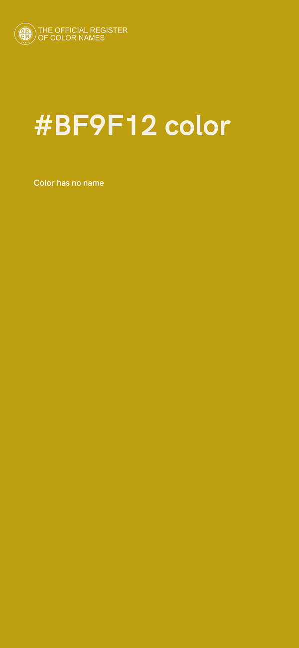 #BF9F12 color image