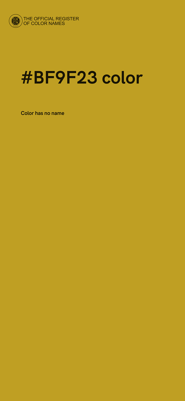 #BF9F23 color image