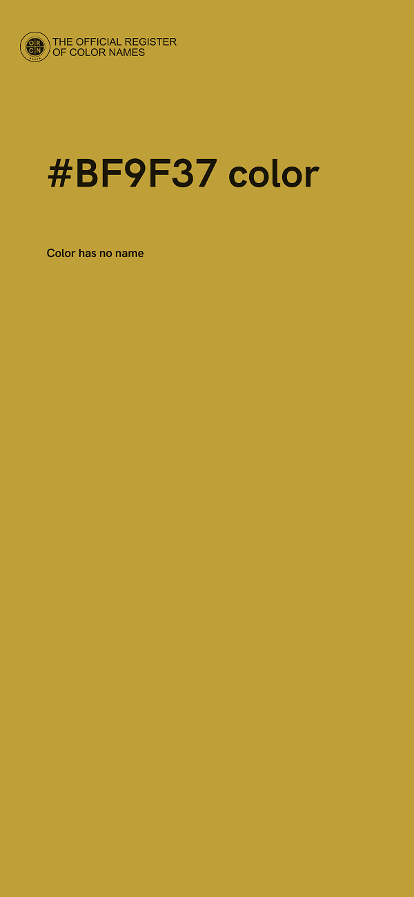 #BF9F37 color image