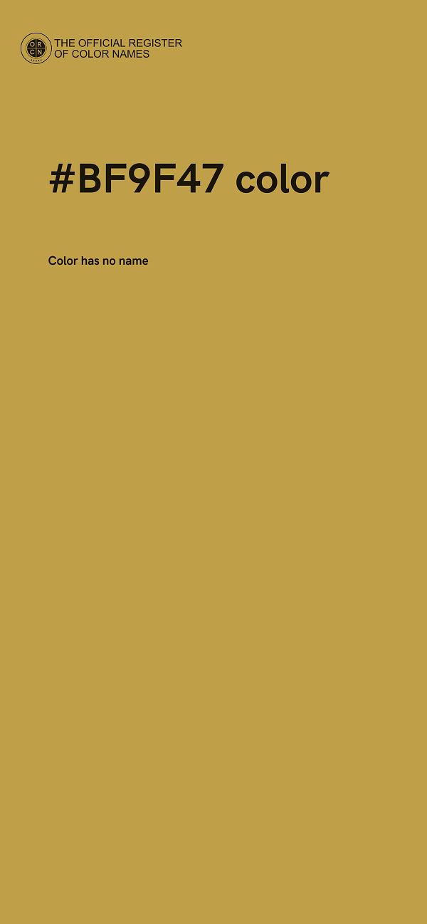 #BF9F47 color image