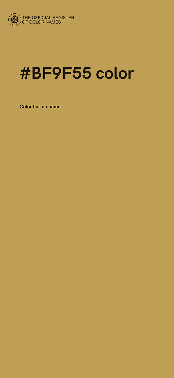 #BF9F55 color image