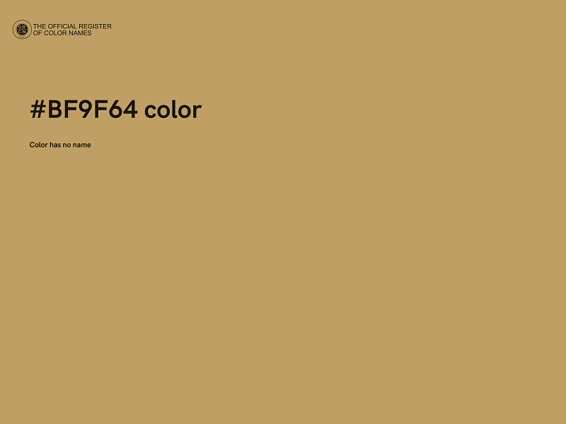 #BF9F64 color image