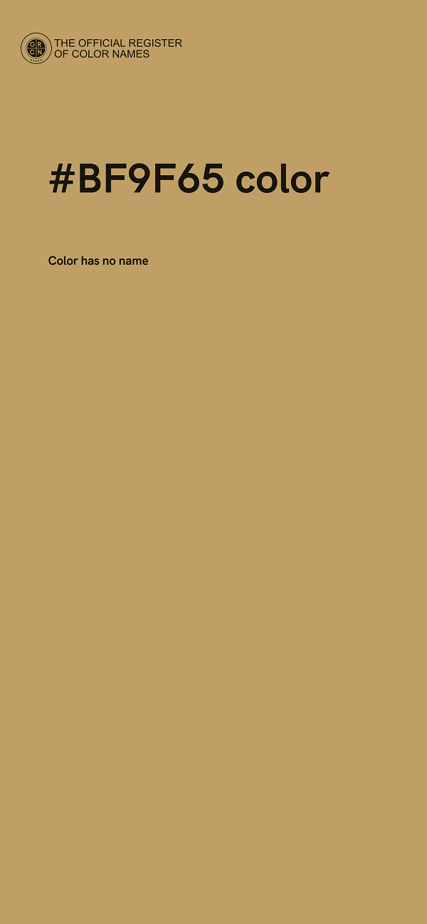 #BF9F65 color image