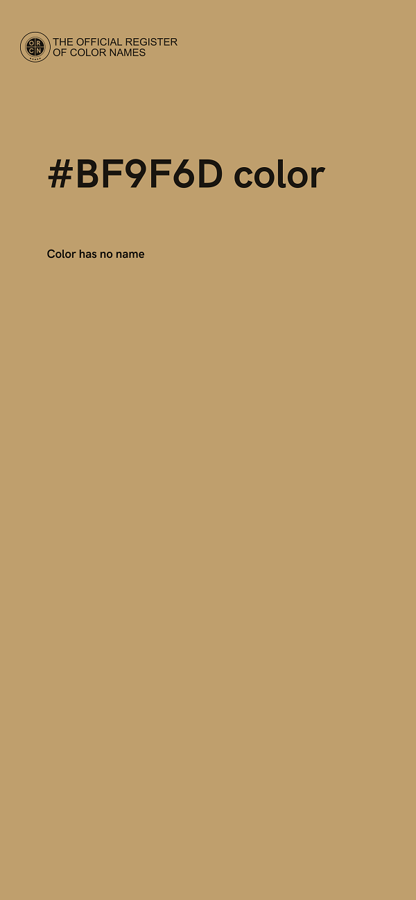 #BF9F6D color image