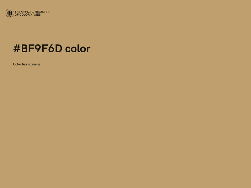 #BF9F6D color image
