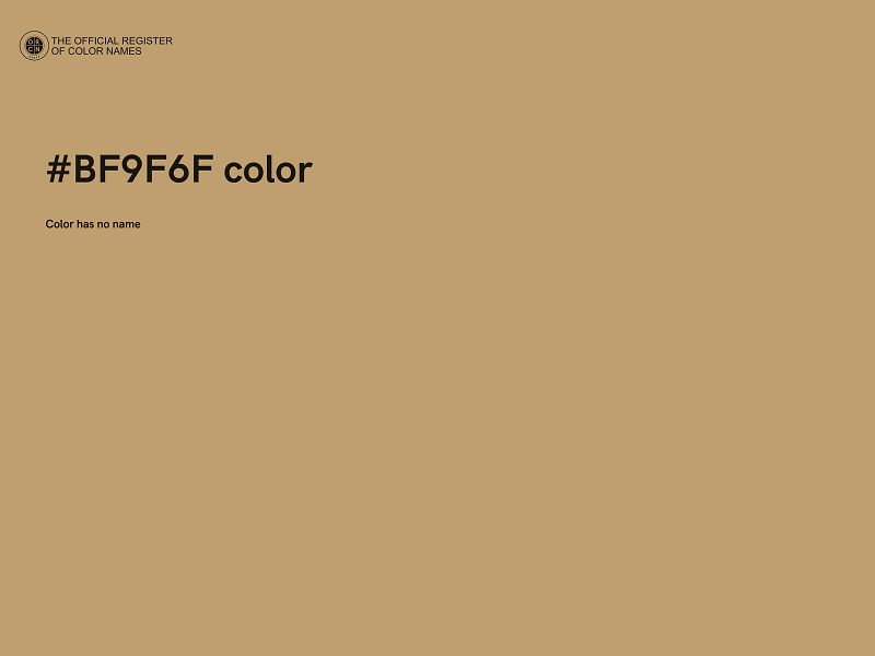 #BF9F6F color image