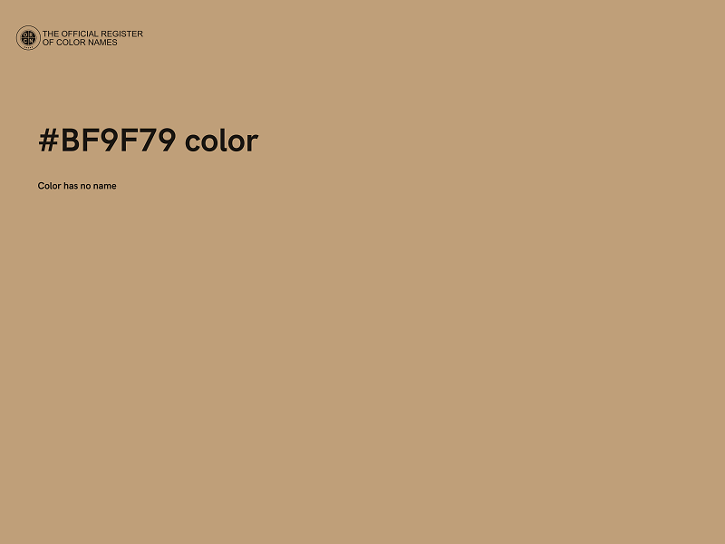 #BF9F79 color image