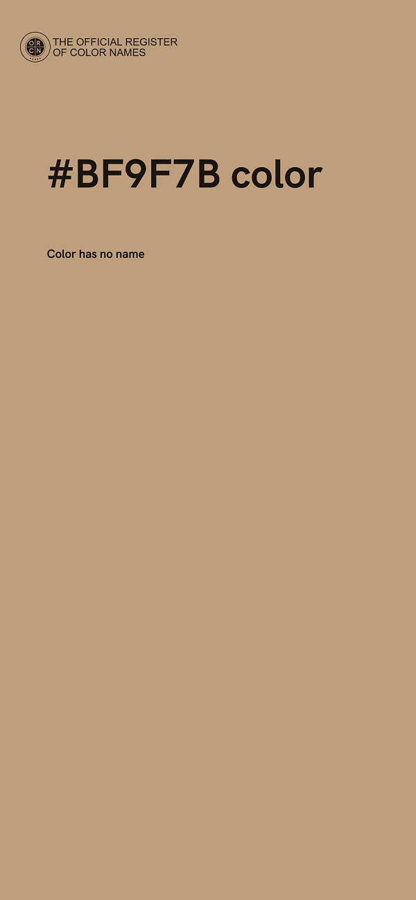 #BF9F7B color image