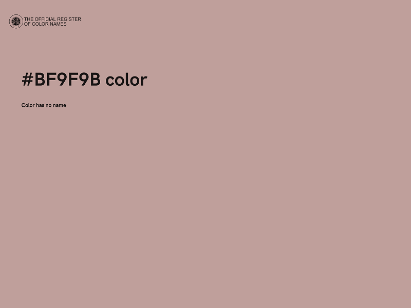 #BF9F9B color image