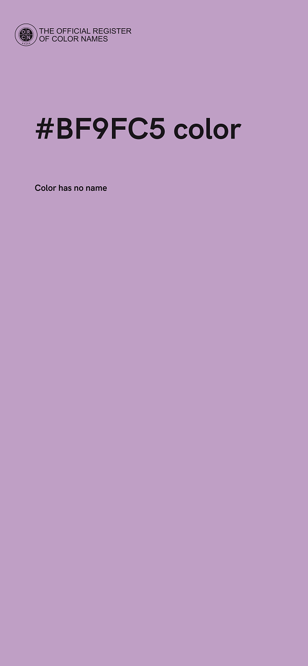 #BF9FC5 color image