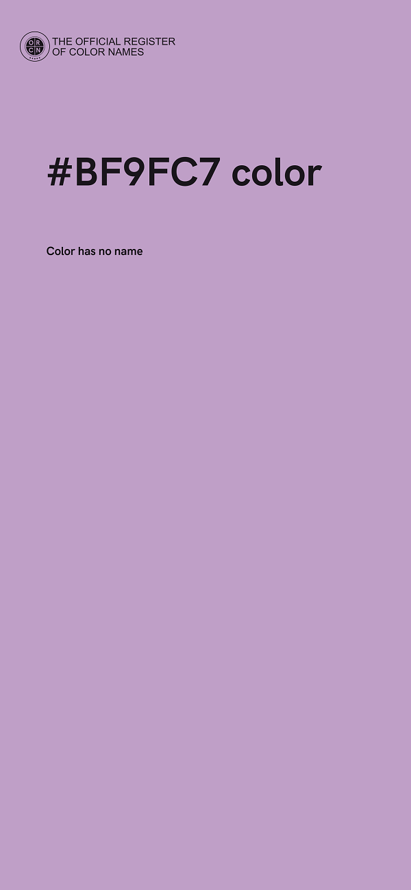 #BF9FC7 color image