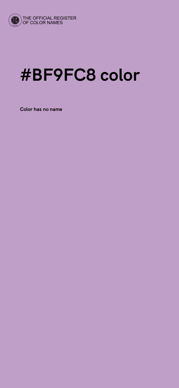 #BF9FC8 color image