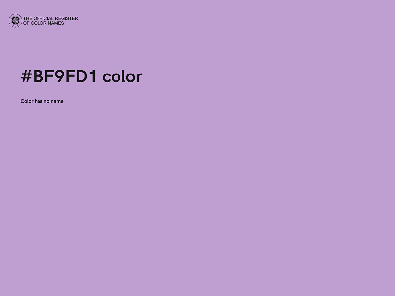 #BF9FD1 color image