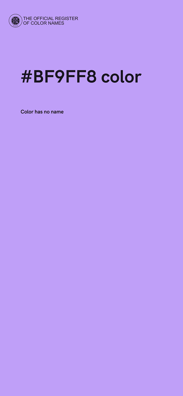 #BF9FF8 color image
